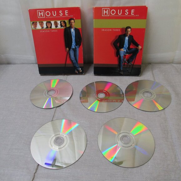 House MD DVD Set Season 3 4 Disc Slip Cover Medical Comedy TV Series - Picture 4 of 7